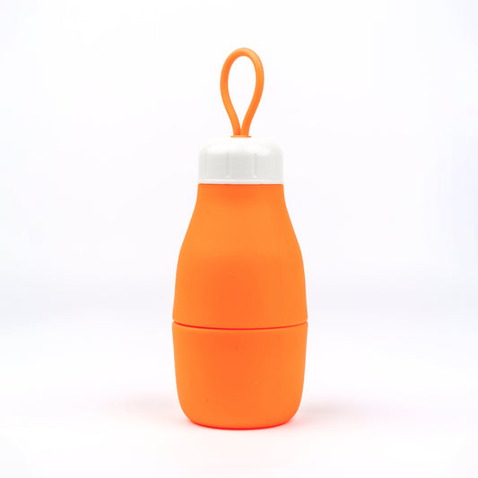 Whippy Collapsible Silicone Bottle 520ml - Burned Out Orange