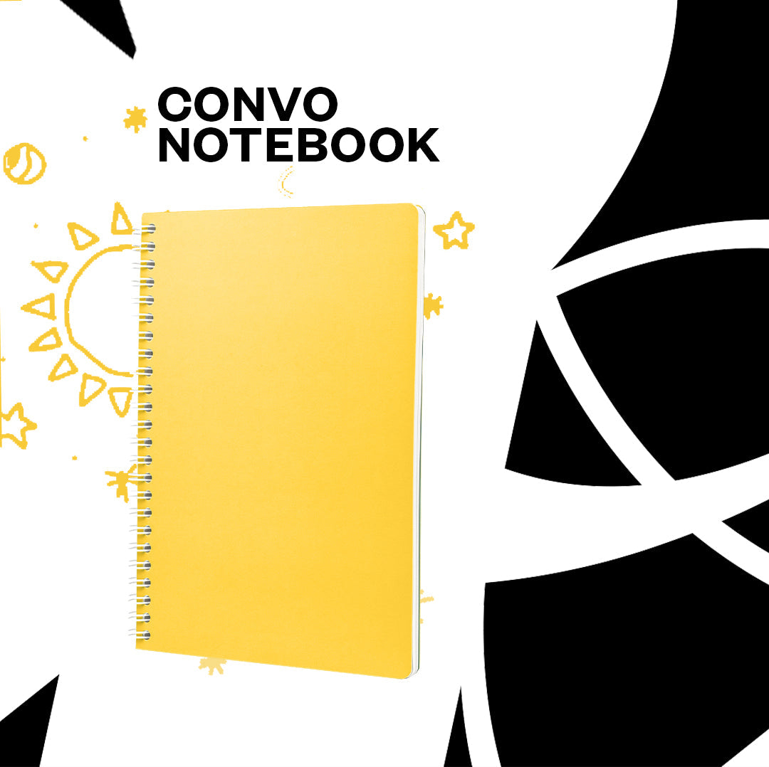 Convo Wiro Bound Ruled Notebook - Sun Kissed Yellow