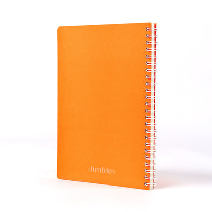 Convo Wiro Bound Ruled Notebook - Burned Out Orange