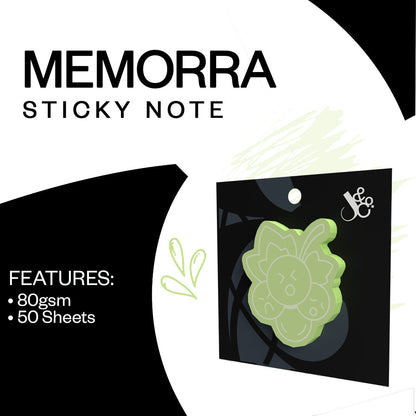 Memorra Sticky Note Pack - Sour Grape Teal