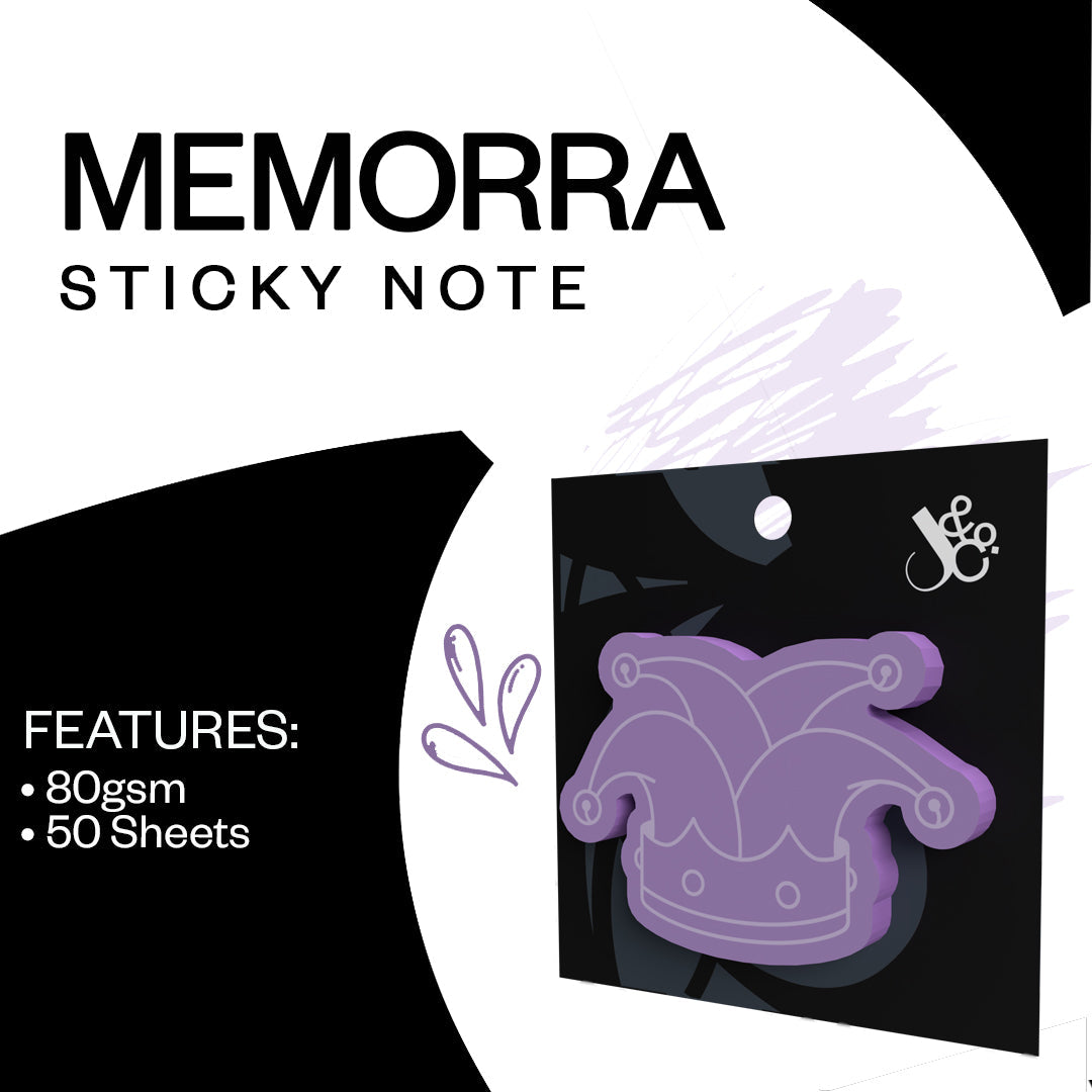 Memorra Sticky Note Pack - Royal Mess Purple