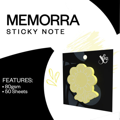 Memorra Sticky Note Pack - Sun Kiss  Yellow