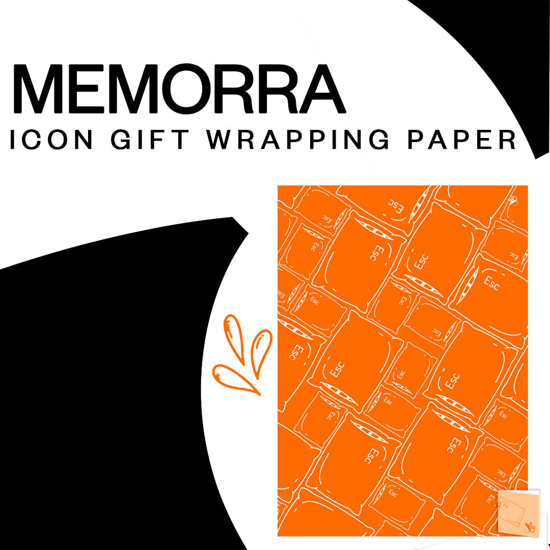 Memorra Gift Wrapper - Burned Out Orange