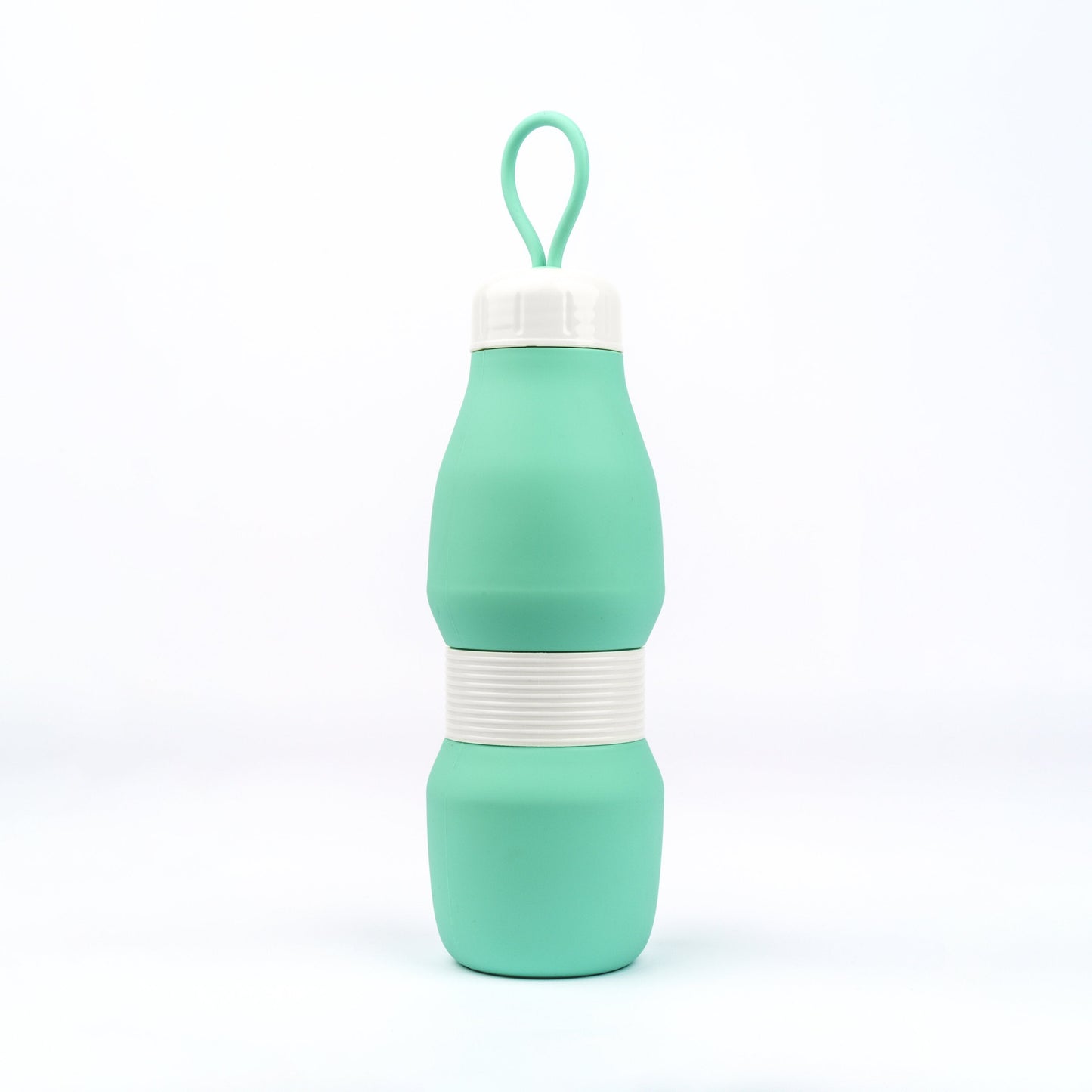 Whippy Collapsible Silicone Bottle 520ml - Sour Grape Teal